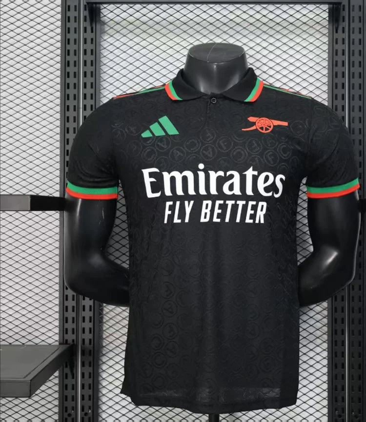 Maillots Homme Extérieur Arsenal 25/26 Noir S-XXL